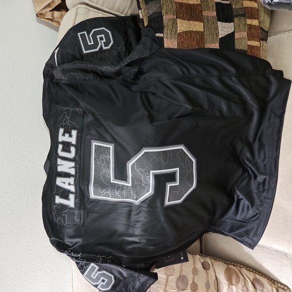 Nike San Francisco 49ers Reflective Black Trey Lance Jersey. NWT. Never Worn - Picture 2 of 9